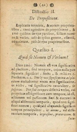 Distinctio II. De Propositione.