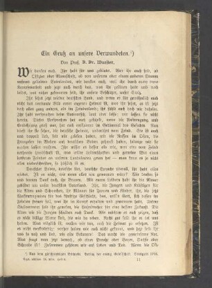 Ein Gruß an unsere Verwundeten