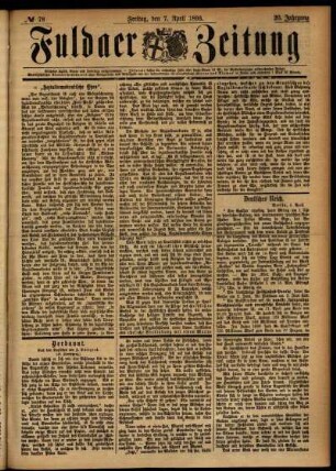 Ausgabe vom Freitag, den 07. April 1893.