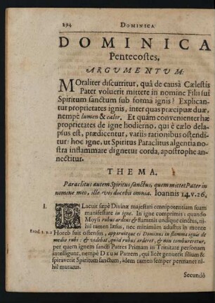 Dominica Pentecostes.