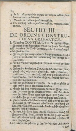 Sectio III. De Ordine Constructionis Grammaticæ.