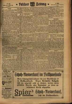 Zweite Ausgabe vom Freitag, den 21. Oktober 1910.