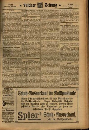 Zweite Ausgabe vom Freitag, den 21. Oktober 1910.