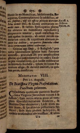 673-694, Meditatio VIII. - Meditatio XV.