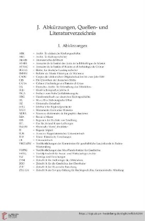 J. Abkürzungen, Quellen- und Literaturverzeichnis