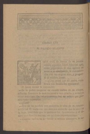 Capítulo LXX - El pasado muerto