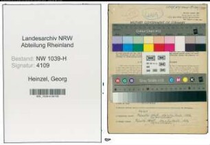 Entnazifizierung Georg Heinzel , geb. 09.06.1910 (Polizist)