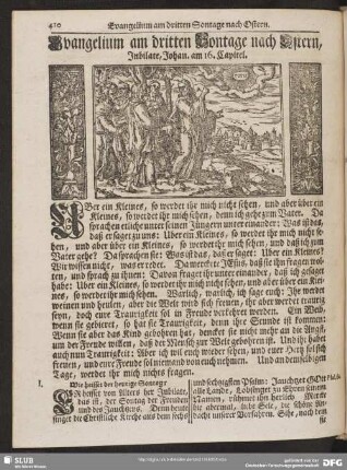 [Evangelium und Epistel am dritten Sontage nach Ostern, Jubilitate]