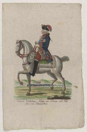 Bildnis des Fridericus Wilhelmus, König von Preisen