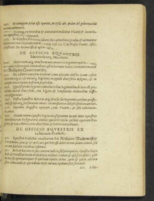 De Officio Equestris Ex cubiarum Praefecti.
