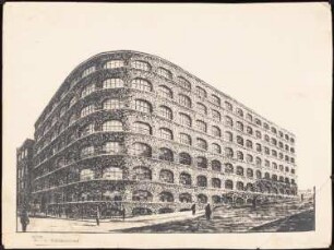 Fabrik Sigmund Goeritz AG, Chemnitz: Perspektivische Ansicht (von Inv. Nr. 3115)