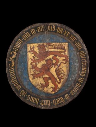 Totenschild für Hans I. von Wolfstein zu Obersulzbürg (+ 1420) aus der Zisterzienserinnen-Klosterkirche Seligenporten
