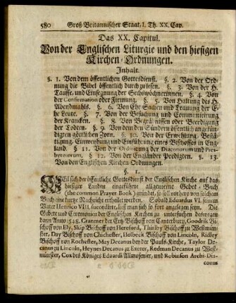 Das XX. Capitul.