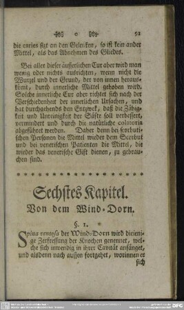 Sechstes Kapitel. Von dem Wind-Dorn