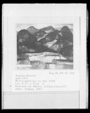 Mittelgebirge in der Tschechoslowakischen Sozialistischen Republik
