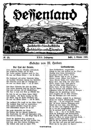 No. 19, 2. Oktober 1908
