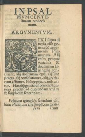 In Psalmum Centesimum Undecimum.