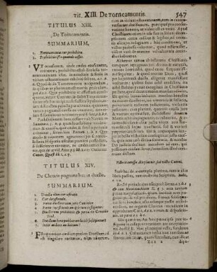 Titulus XIII. [ - ] Titulus XIX.