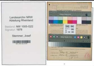 Entnazifizierung Josef Stemmer , geb. 11.08.1900 (Angestellter)