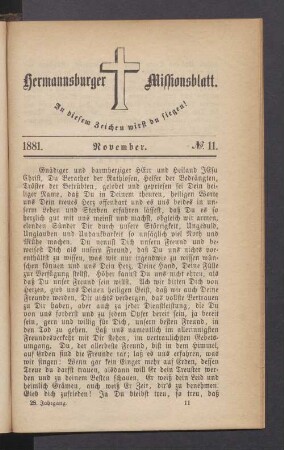 1881. November. N° 11