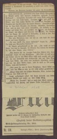 Zeitungsausschnitt über eine Versammlung des Volksvereins für das katholische Deutschland in Mannheim