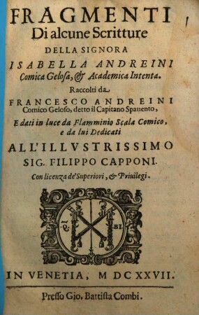 Fragmenti di alcune scritture