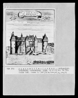 Blainville-Crevon, Burg mit Zugang