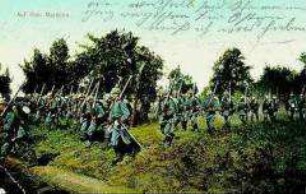 Marschierende Soldaten