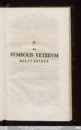 II De Symbolis Veterum Militaribus