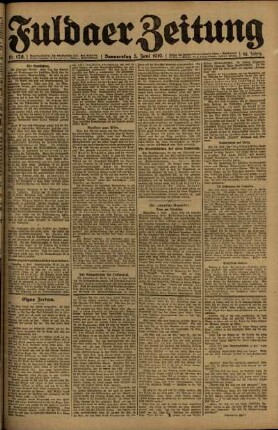 Ausgabe vom Donnerstag, den 05. Juni 1919.