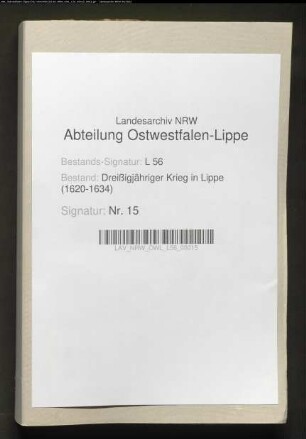 Einquartierung des Reiterregiments des kurbayrischen Obristen Timon von Lintelo in Blomberg und Umgebung