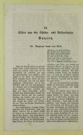 II. Bilder aus der Länder- und Völkerkunde