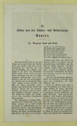 II. Bilder aus der Länder- und Völkerkunde