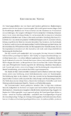 Editorische Notiz