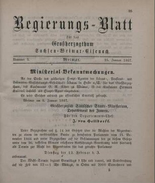 Nr. 3 : 25. Januar 1867