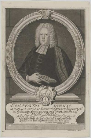 Bildnis des Lampertus Gedicke