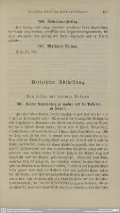 Dreizehnte Abtheilung. Von kalten und warmen Pasteten