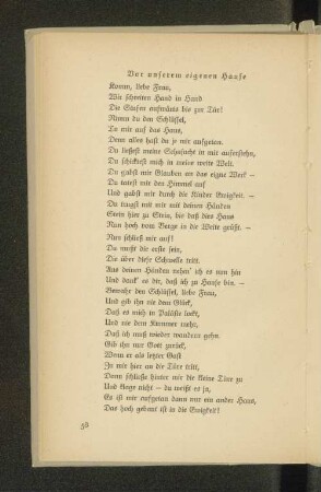 Vor unserem eigenen Hause