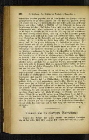 Stimmen über den didaktischen Materialismus