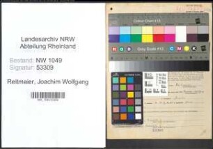 Entnazifizierung Joachim Wolfgang Reitmaier , geb. 13.12.1912 (Kaufmaennischer Angestellter)