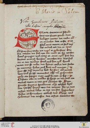 Leben der Altväter (Alemannische Vitaspatrum)