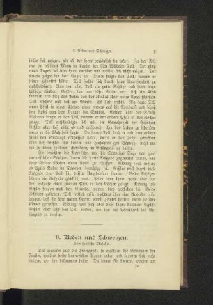 3. Reden und Schweigen. Eine faröische Tierfabel.