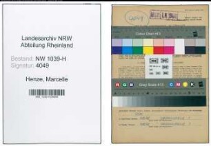 Entnazifizierung Marcelle Henze , geb. 25.02.1913 (Pflegerin)