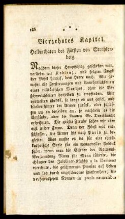 Vierzehntes Kapitel. Heldenthaten des Fürsten von Strahlenberg.