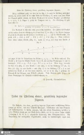 Ueber die Theilung ebener, geradlinig begrenzter Figuren