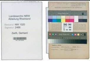 Entnazifizierung Gerhard Zarth , geb. 13.05.1920 (Polizist)