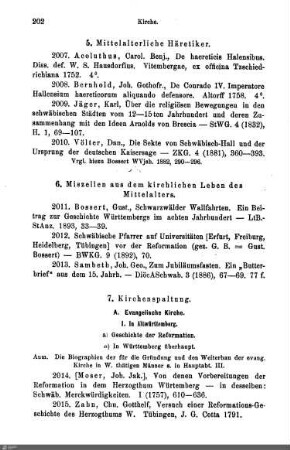 1. in Altwürttemberg