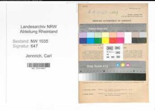 Entnazifizierung Carl Jennrich , geb. 04.04.1905 (Lehrer)