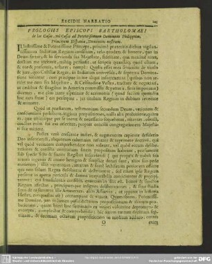 Prologus Episcopi Bartholomaei de las Casas, vel Casai Potentissimum Dominum Philippum, Principem Hispania, Dominum nostrum