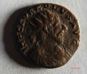 Römische Münze, Nominal Antoninian, Prägeherr Aureolus, Prägeort nicht bestimmbar, Fälschung
